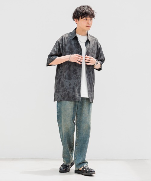 イレギュラーヘムドレープシャツ【洗える】 W1301001 SH01 White | Dresswell online store