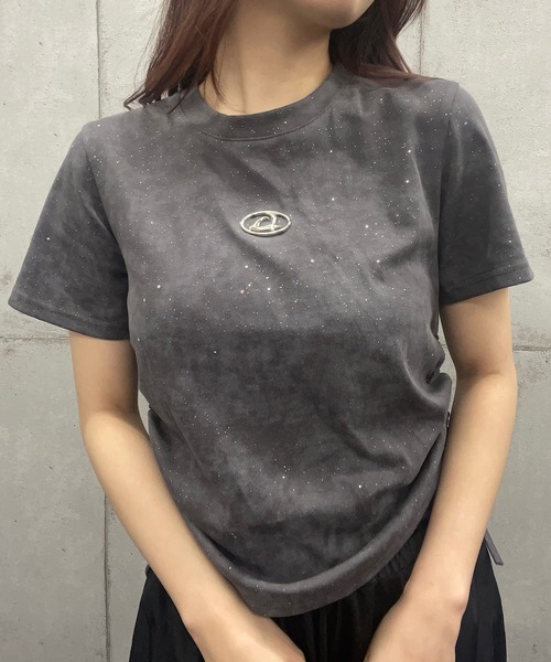 *上品モードな一枚*【CHANEL】コットンTシャツ 襟付き 790円均一SALE☆ テールカットカレッジビッグTシャツ レディース