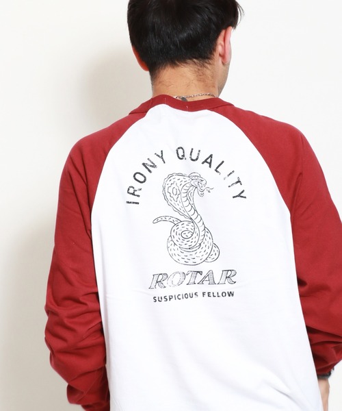 ROTAR（ローター） tシャツ IQ SNAKE raglan LS Tee メンズ レディース
