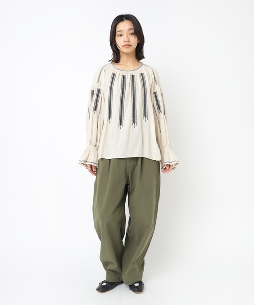 URCH RNA パンツ R4236 ワイドストレートのイージーアトリエパンツ