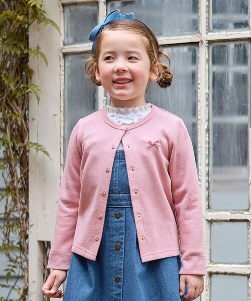 any FAM カーディガン 音符ボタンカーディガン キッズ 子供服