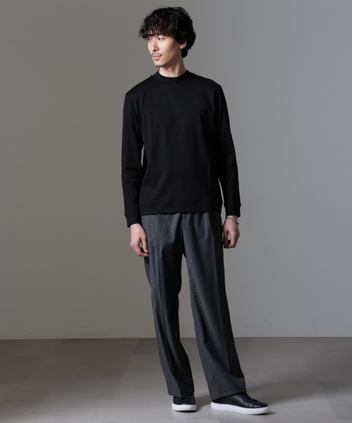 NANO universe tシャツ 「FORMAL JERSEY」モックネック