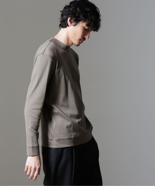 5525golf ナノユニバース ロゴ モックネック カットソー 長袖シャツ S 5525golf ナノユニバース ロゴ モックネック カットソー 長袖
