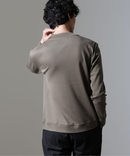 5525golf ナノユニバース ロゴ モックネック カットソー 長袖シャツ S NANO universe｜「FORMAL JERSEY」モックネックカットソー長袖