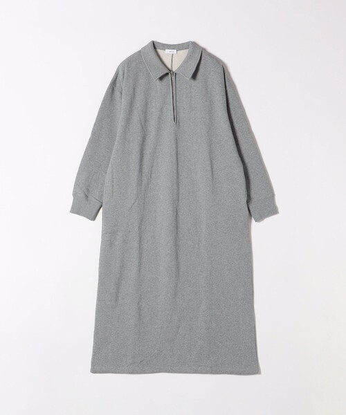 SHIPS any ワンピース any:「洗濯機可能」USA コットン 裏起毛 ハーフ