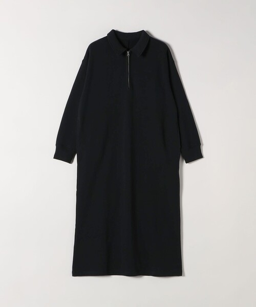 SHIPS any ワンピース any:「洗濯機可能」USA コットン 裏起毛 ハーフ