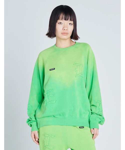 トレーナー スウェット 「8」「Little sunny bite（リトルサニーバイト）」gradation sweat top レディース メンズ Little sunny bite トレーナー スウェット bite（リトルサニー