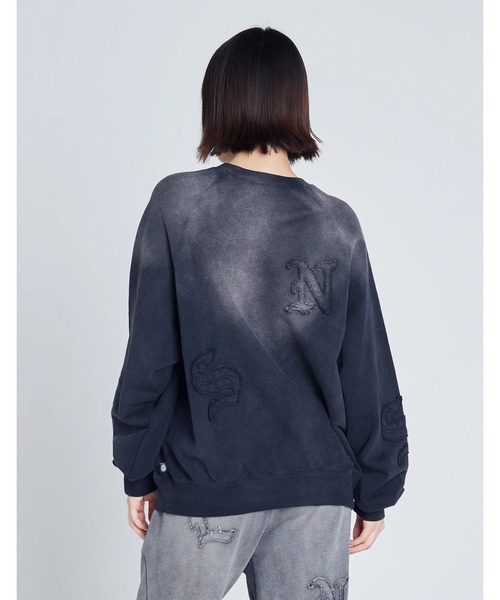トレーナー スウェット 「8」「Little sunny bite（リトルサニーバイト）」gradation sweat top レディース メンズ Little sunny bite トレーナー スウェット bite（リトルサニー