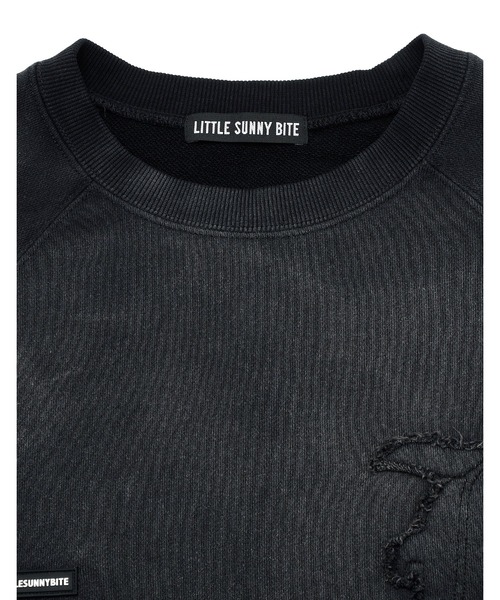 トレーナー スウェット 「8」「Little sunny bite（リトルサニーバイト）」gradation sweat top レディース メンズ Little sunny bite トレーナー スウェット bite（リトルサニー