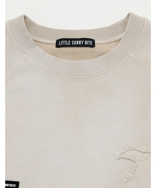 トレーナー スウェット 「8」「Little sunny bite（リトルサニーバイト）」gradation sweat top レディース メンズ Little sunny bite トレーナー スウェット 「8」「Little bite