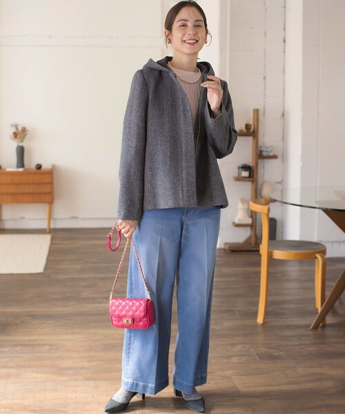 組曲（KUMIKYOKU） コート アウター ウールモッサ ショートコート