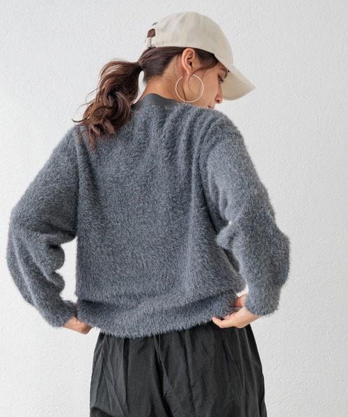 カーディガン 「HEREIAM」グランパシャギーカーディガン レディース HEREIAM カーディガン 「HEREIAM」グランパシャギーカーディガン
