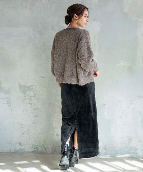 HEREIAM カーディガン 「HEREIAM」グランパシャギーカーディガン