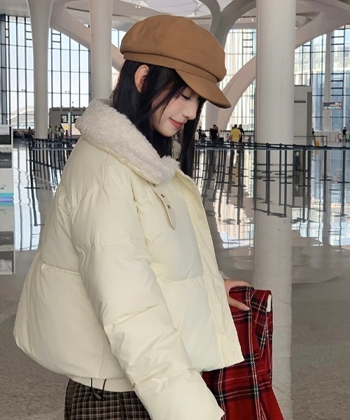 ALMO コート アウター 「LAMPOON」ボアカラー中綿ジャケット