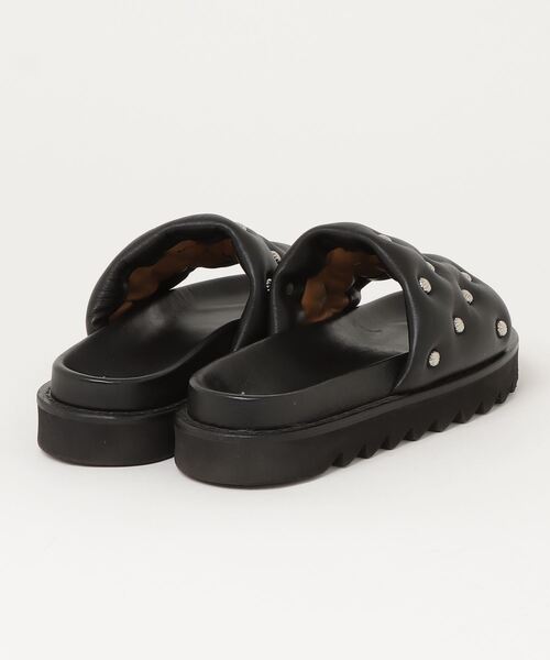 TOGA PULLA ブラックフラットサンダル TOGA PULLA 「TOGA PULLA」 フラットサンダル 38 ブラック