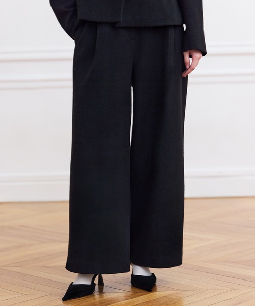 eimy istoire 黒 ガウチョパンツ Mサイズ EIMY ISTOIRE（エイミーイストワール） スラックス パンツ パール