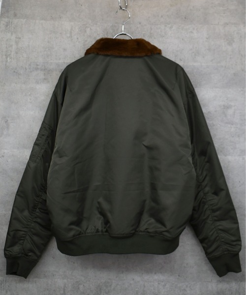 ma1 ma-1 Vintage-like heavy nylon twill B-15 flight jacket