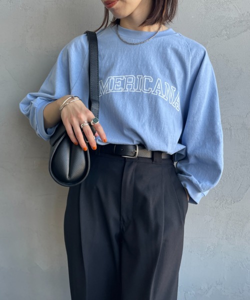 アメリカーナ　ジーンズファクトリー　別注　Tシャツ Americana(アメリカーナ)の別注Tシャツで作る初夏の大人
