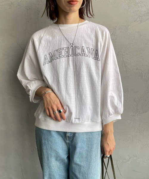 お歳暮 AMERICANA tシャツ 「Americana×JEANS FACTORY/アメリカーナ トップス