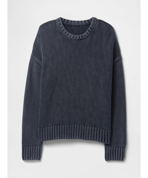 b4096【ギャップ】レディース　ニット　クルーネック　長袖　パープル　XS GAP ニット セーター リラックス クルーネックセーター