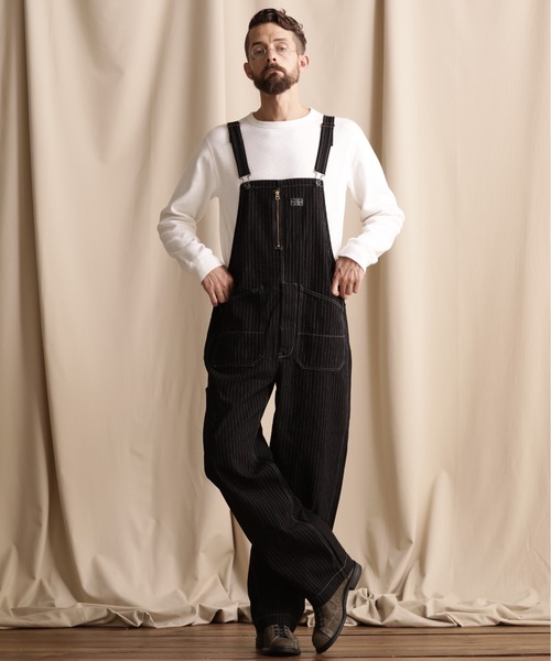 Schott N.Y.C. ベージュオーバーオール メンズ Schott N.Y.C ショット 3116032 TC OVERALL PANTS（TC