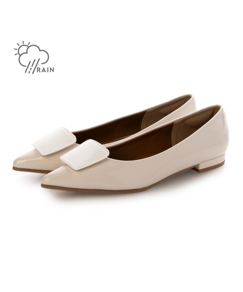 EVOL（イーボル） パンプス 「晴雨兼用・柔らかい」晴雨兼用エナメル