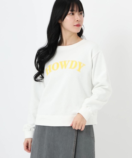 tシャツ HOWDYロゴスウェット レディース