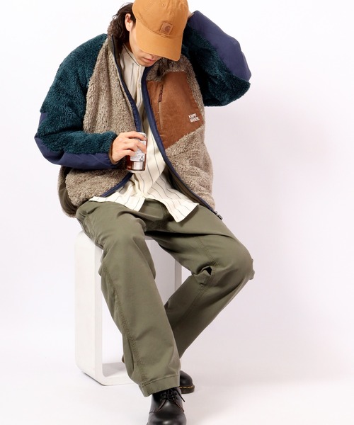 「KRIFF MAYER」 ジップアップブルゾン M ベージュ メンズ_画像3