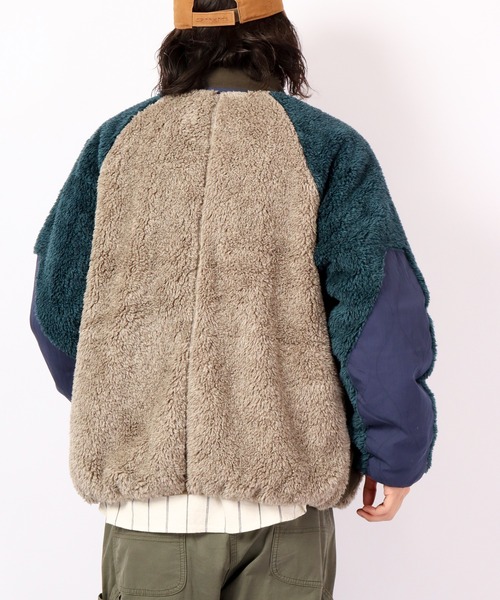 「KRIFF MAYER」 ジップアップブルゾン M ベージュ メンズ_画像5