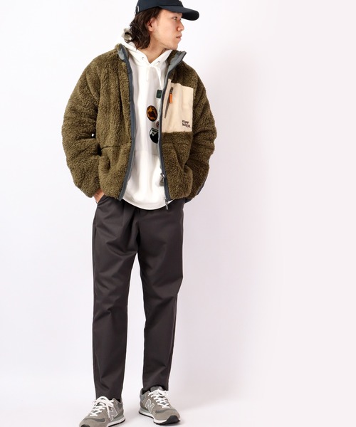 「KRIFF MAYER」 ジップアップブルゾン M ベージュ メンズ_画像8