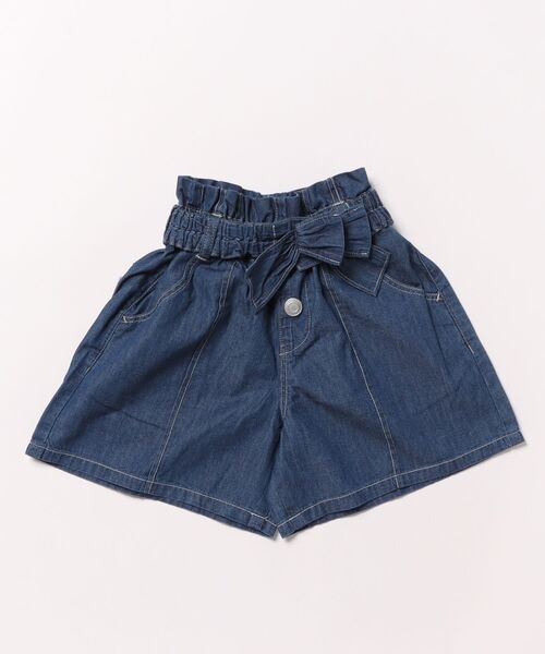 L.COPECK パンツ 綿100％ライトデニムキュロット キッズ 子供服