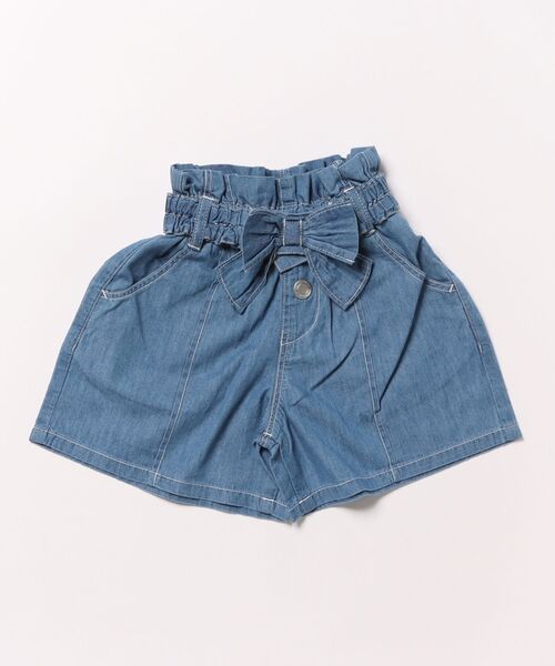 L.COPECK パンツ 綿100％ライトデニムキュロット キッズ 子供服