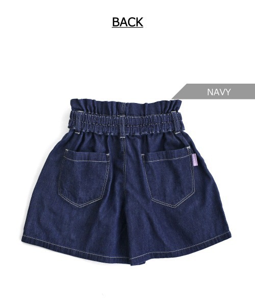 L.COPECK パンツ 綿100％ライトデニムキュロット キッズ 子供服