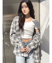 ブラウス シャツ check fabric processingシャツ レディース｜ZOZOTOWN Yahoo!店