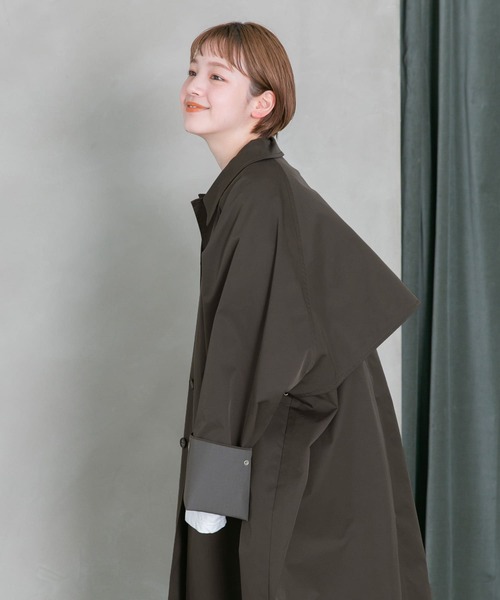 「KBF」 ステンカラーコート 36 ベージュ レディース_画像8