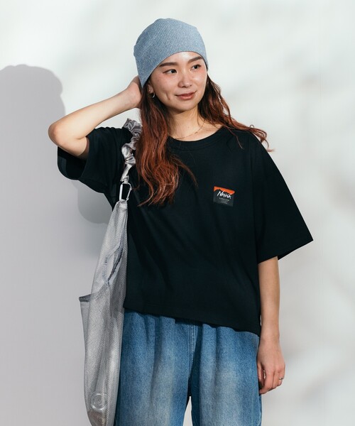 tシャツ NANGA × FREAK'S STORE/ナンガ 別注 エコハイブリット ボックスシルエットTシャツ レディース
