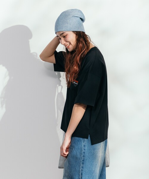 tシャツ NANGA × FREAK'S STORE/ナンガ 別注 エコハイブリット ボックスシルエットTシャツ レディース NANGA/別注 エコハイブリット ボックスシルエットTシャツ