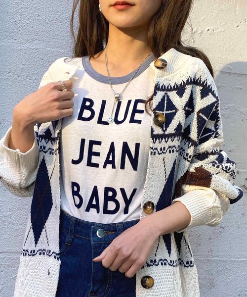 「NANEA」 ニットカーディガン フリー アイボリー レディース_画像8