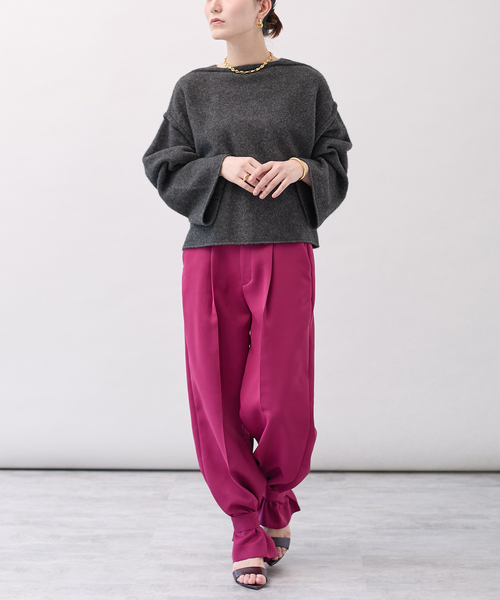 「VERMEIL par iena」 長袖ニット - ホワイト レディース_画像8