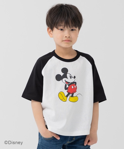 希少 70s Disney　ディズニー　ミッキーマウス　ラグラン Tシャツ ヴィンテージミッキーマウスTシャツ ディズニー ラグラン