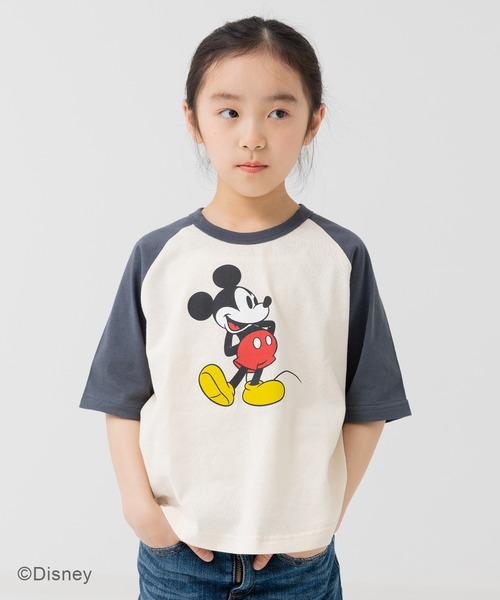 希少 70s Disney　ディズニー　ミッキーマウス　ラグラン Tシャツ Disney（ディズニー） tシャツ 「ディズニー」ミッキーマウス/ラグラン