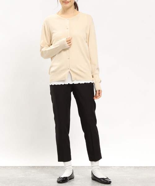 「GLOBAL WORK Smile Seed Store」 ニットカーディガン X-LARGE ブラック レディース_画像2