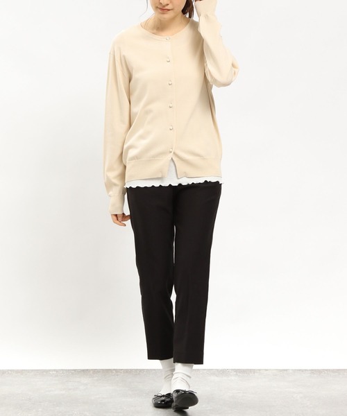 「GLOBAL WORK Smile Seed Store」 ニットカーディガン X-LARGE ブラック レディース_画像3