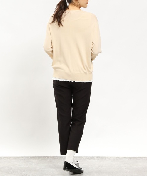 「GLOBAL WORK Smile Seed Store」 ニットカーディガン X-LARGE ブラック レディース_画像5