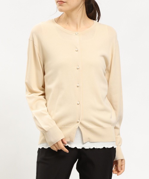 「GLOBAL WORK Smile Seed Store」 ニットカーディガン X-LARGE ブラック レディース_画像7