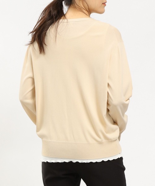 「GLOBAL WORK Smile Seed Store」 ニットカーディガン X-LARGE ブラック レディース_画像9