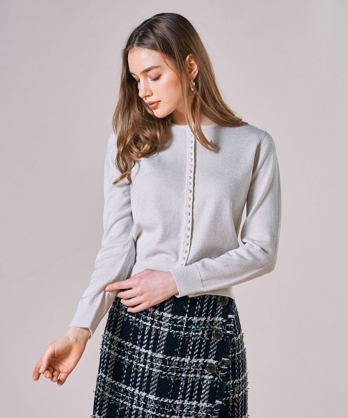 Viaggio Blu（ビアッジョブルー） ニットカーディガン M ブラック