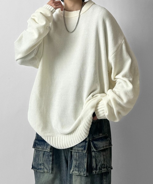 「Confirm」 長袖ニット M ベージュ系その他2 メンズ_画像4