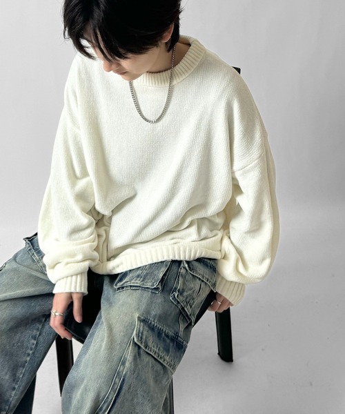 「Confirm」 長袖ニット M ベージュ系その他2 メンズ_画像9