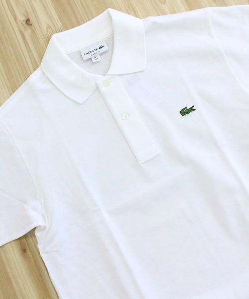 LACOSTE（ラコステ） ポロシャツ 半袖 ワンポイント 鹿の子 半袖